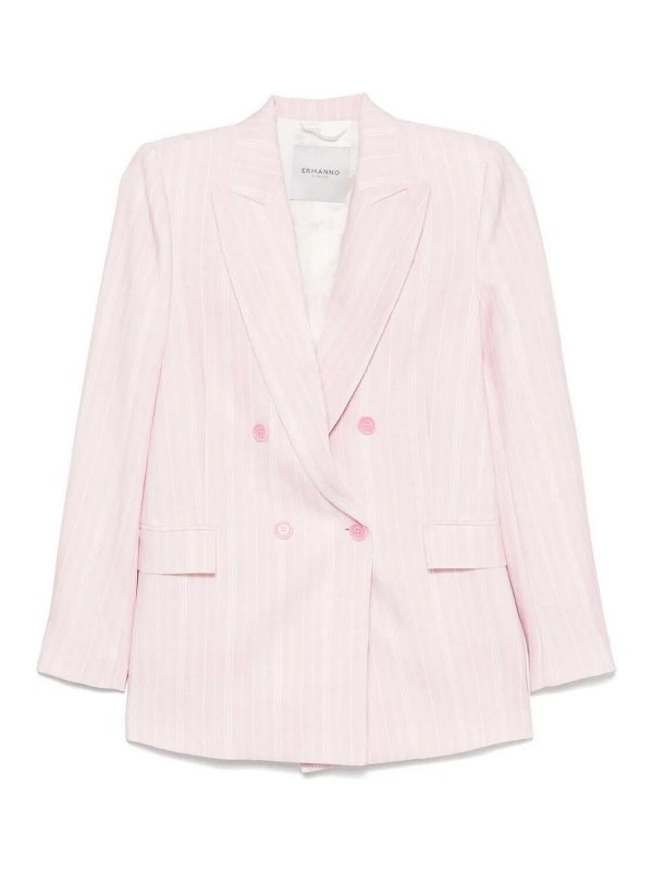 ERMANNO FIRENZE: Vestes de costume - Blazer - Rose Clair