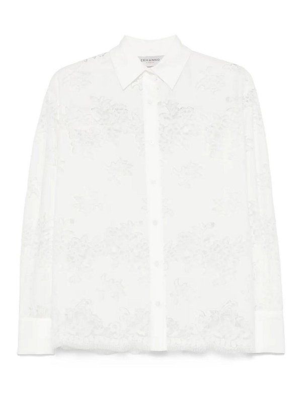 ERMANNO FIRENZE: Camisas - Camisa - Crema