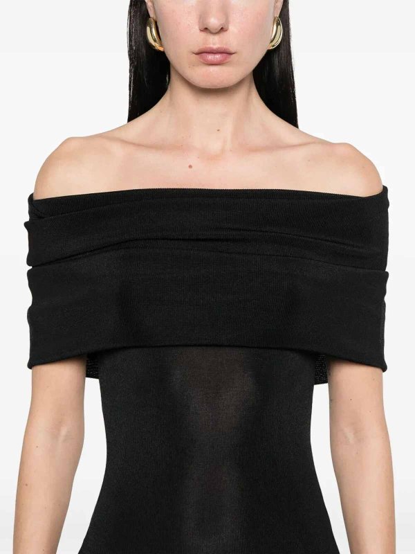 The Best Shops MVP WARDROBE: U-Boot-Ausschnitt - U-Boot-Pullover - Schwarz