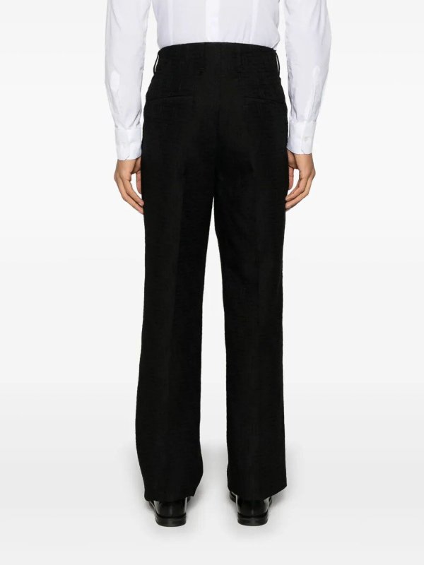 FENDI: casual trousers online - Tr Linen Ff Jacquard