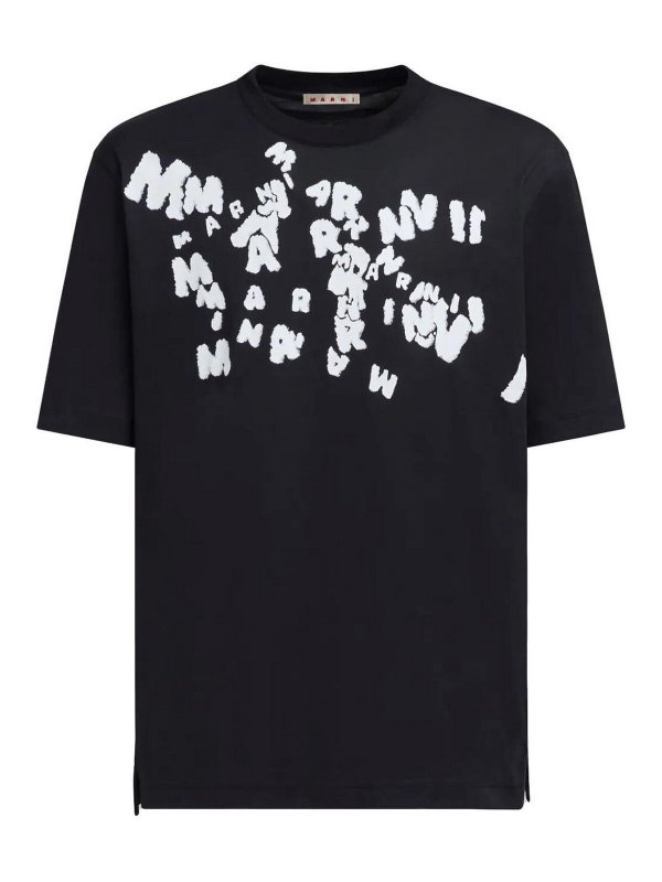Marni: Camisetas - Camiseta - Negro