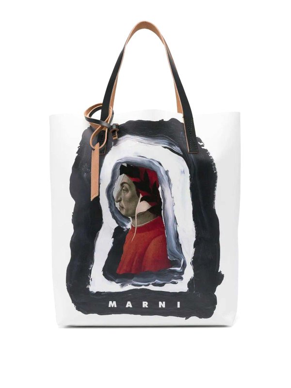 Marni: Umhängetaschen - Umhängetasche - Weiß