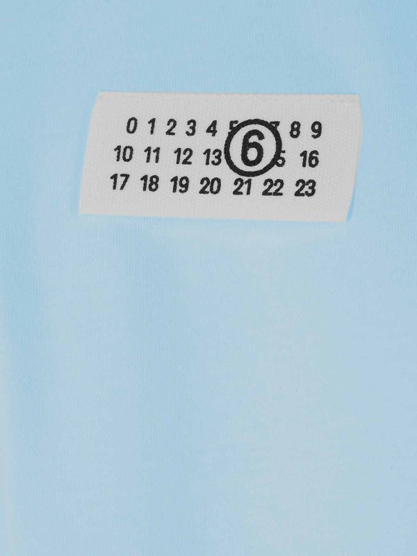 The Best Shops MM6 MAISON MARGIELA: T-shirts - T-Shirt - Hellblau