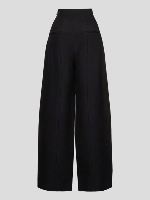 KHAITE: pantaloni casual online - Pantaloni nero