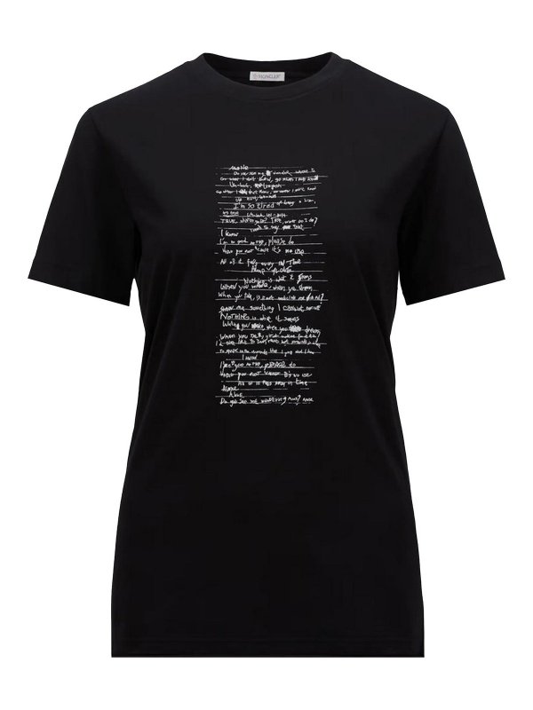 MONCLER: Camisetas - Camiseta - Negro