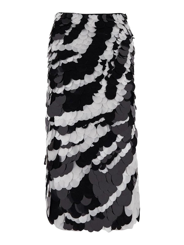 DES PHEMMES: ニーレングススカート＆ミディ丈 - 膝丈/ミディスカート - 白