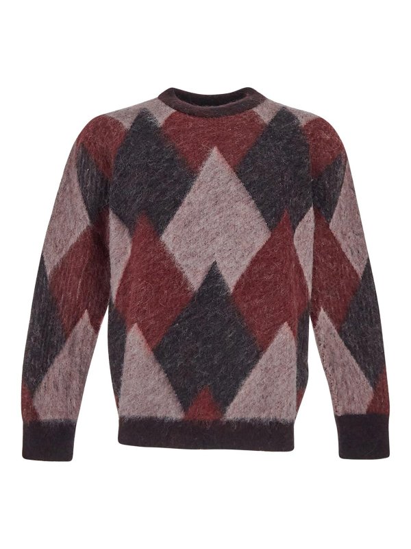 LANEUS: crew necks - Sweater  Bordeaux