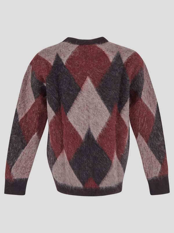LANEUS: crew necks online - Sweater  Bordeaux