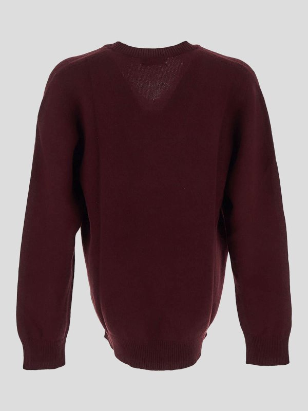 LANEUS: crew necks online - Sweater  Bordeaux
