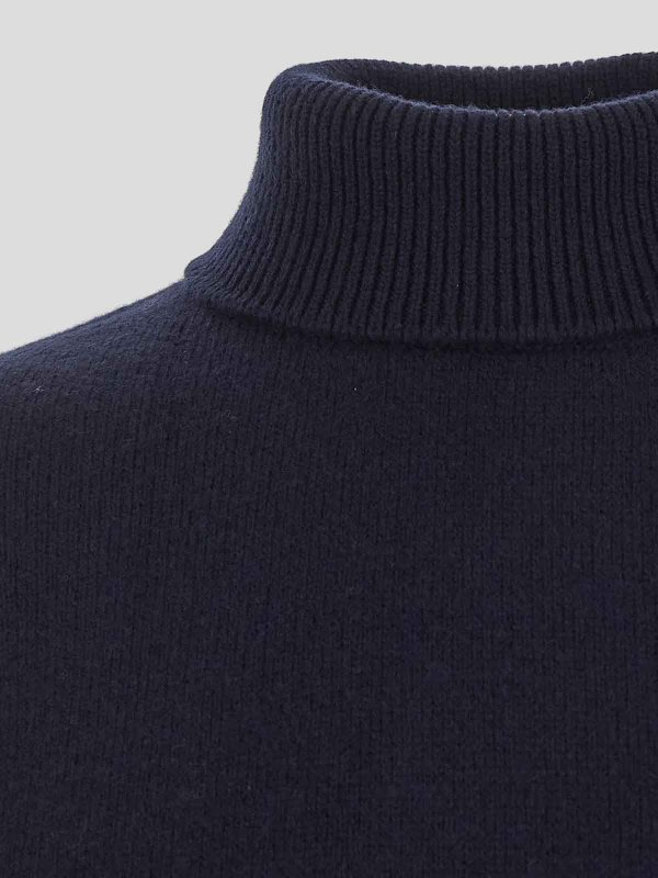 The Best Shops LANEUS: Strickpullover mit Rundhalsausschnitt - Rundhalspullover - Blau