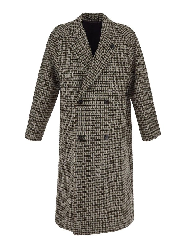 LARDINI: short coats - Lardini coat man in wool