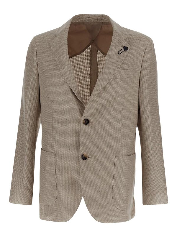 LARDINI: Casualjacken - Casualjacke - Beige