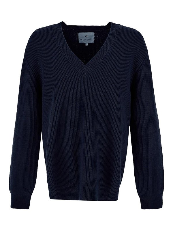 SEVEN: maglia collo rotondo - Maglione blu