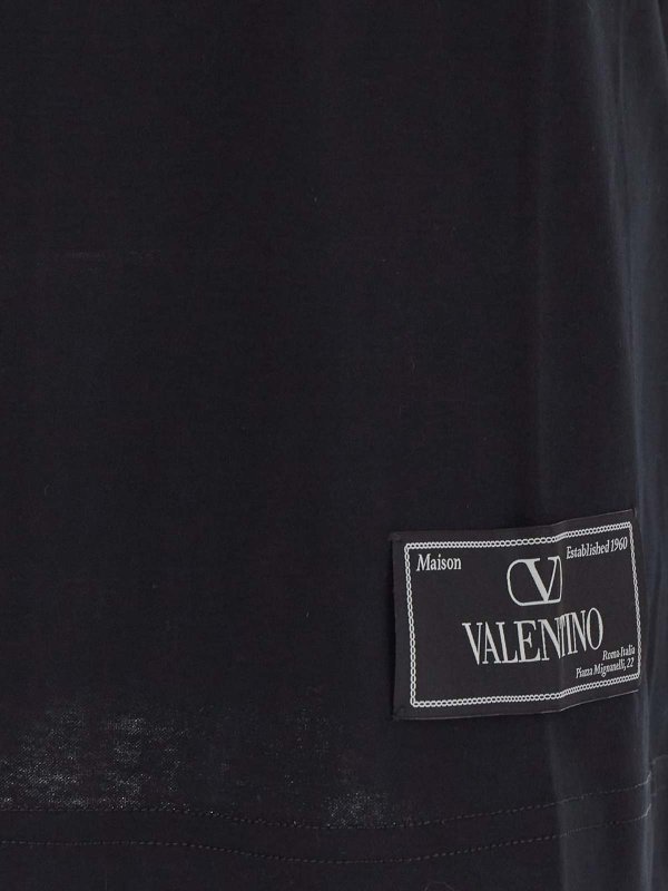The Best Shops VALENTINO: t-shirts - T-Shirt  Black