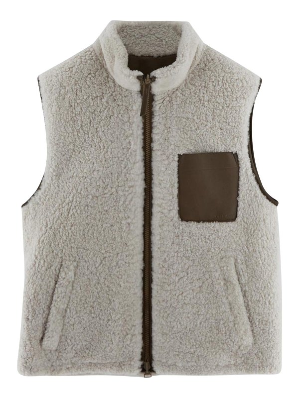 YVES SALOMON: Lederjacken - Lederjacke - Weiß