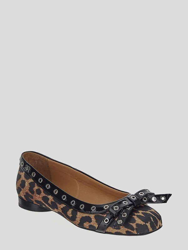 GANNI: ballerine online - Ballerine Animalier