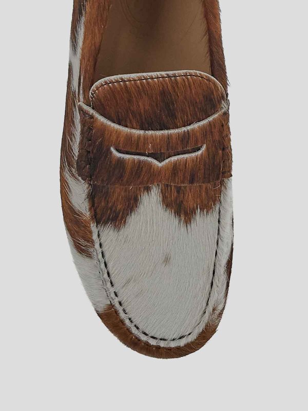 Fur loafers shop online: TOD