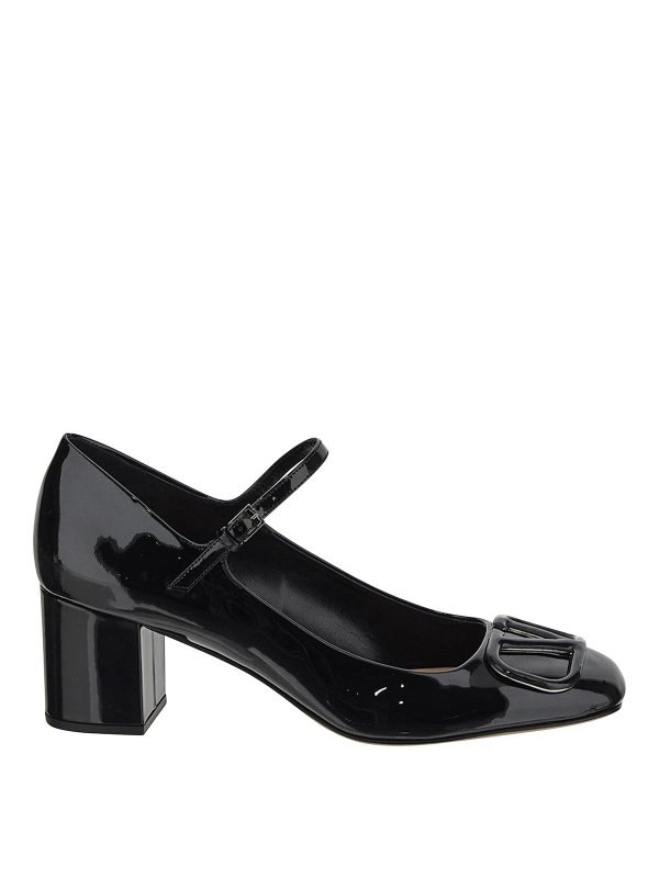 VALENTINO GARAVANI: フラットシューズ - フラットシューズ - 黒