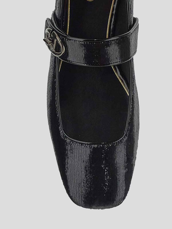 Leather flats shop online: VALENTINO GARAVANI