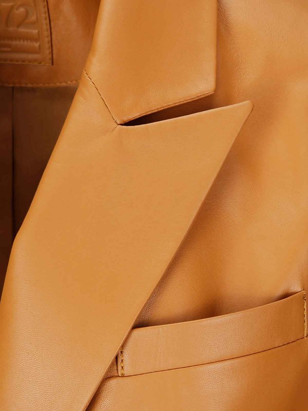 The Best Shops DESA 1972: blazers - Leather Double-Breasted Blazer