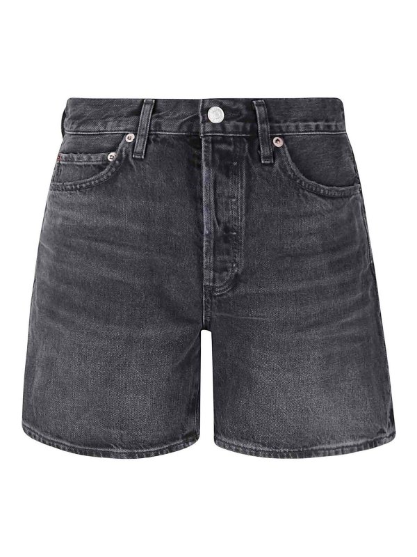 AGOLDE: pantaloni shorts - Dame Short in Hitch