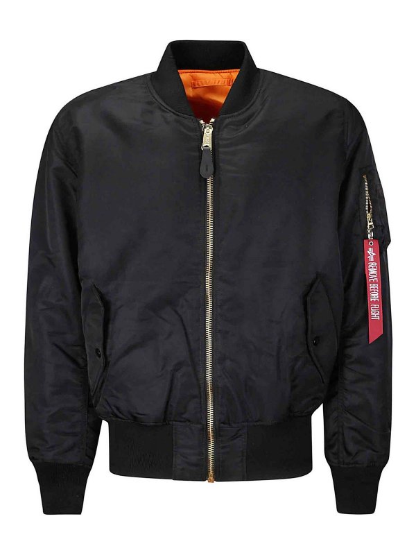 ALPHA INDUSTRIES: ボンバージャケット - ボンバージャケット - 黒