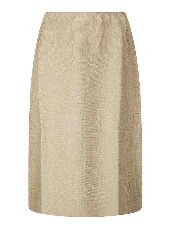 BOBOUTIC: Faldas media pierna y semilargas - Falda Semilarga - Beis