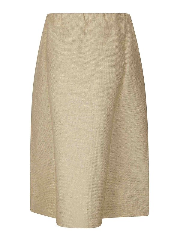 BOBOUTIC: Faldas media pierna y semilargas online - Falda Semilarga - Beis