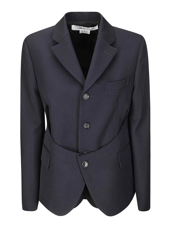 COMME DES GARCONS: Chaquetas casual - Chaqueta Casual - Azul Oscuro