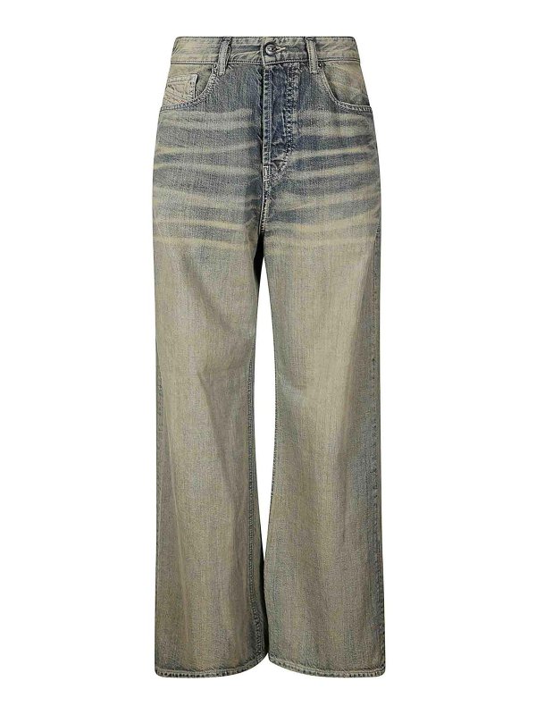 DIESEL: Jeans évasés - Jean Bootcut - Bleu