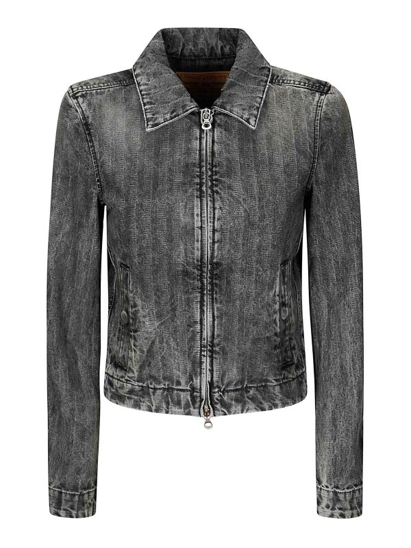 DIESEL: Jeansjacken - Jeansjacke - Denim
