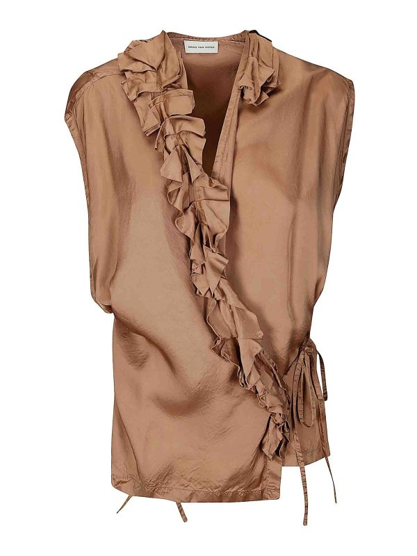 DRIES VAN NOTEN: Tops und Tank Tops - Top - Taupe