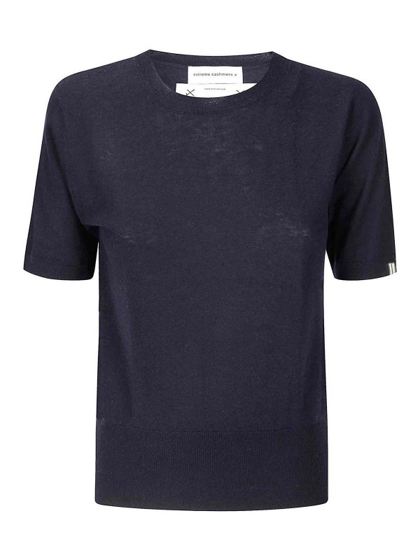 EXTREME CASHMERE: ボートネック - ボートネック - ダークブルー