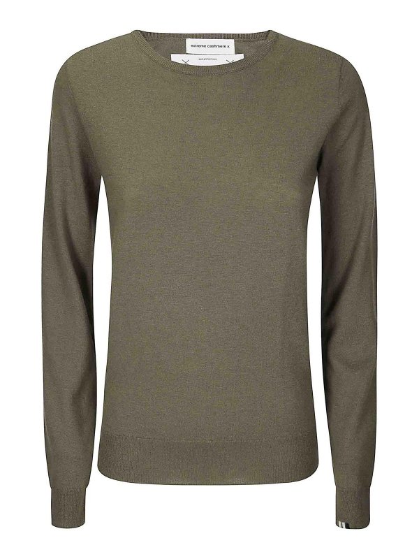 EXTREME CASHMERE: ボートネック - ボートネック - ダークグリーン