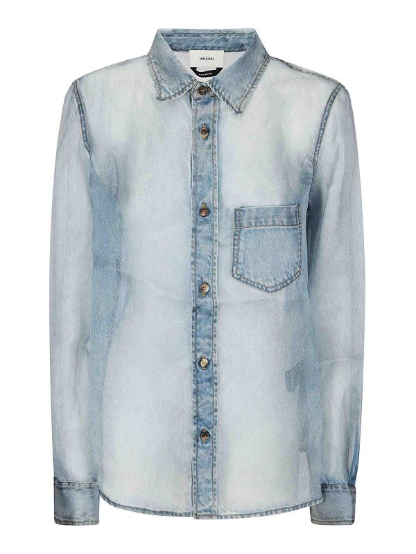 HAIKURE: Chemises - Chemise - Bleu