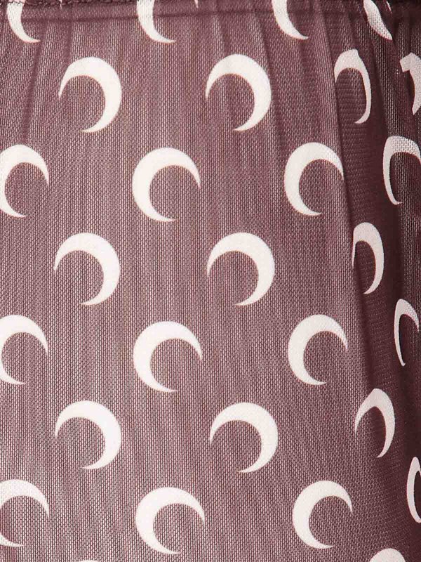 The Best Shops MARINE SERRE: ニーレングススカート＆ミディ丈 - 膝丈/ミディスカート - ブラウン