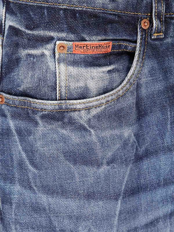 The Best Shops MARTINE ROSE: Trousers Shorts - Zip Jean Short