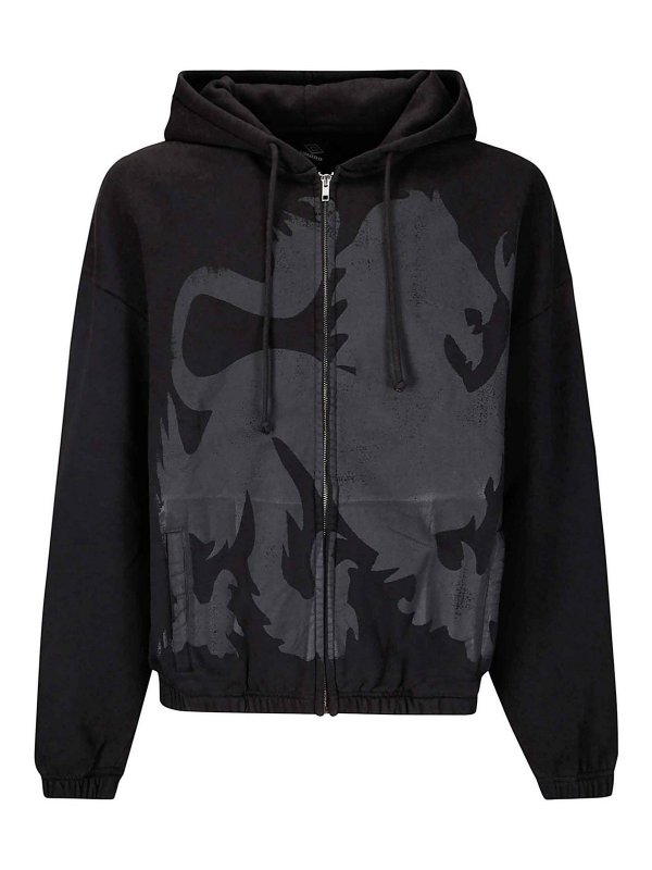 UMBRO: Felpe e maglie - Felpa con cappuccio zip araldica