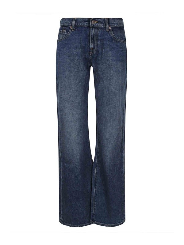7 FOR ALL MANKIND: ブーツカットジーンズ - ブーツカットジーンズ - ブルー