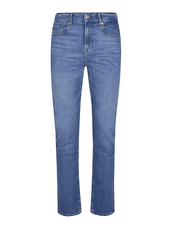 7 FOR ALL MANKIND: bootcut jeans - Jeans in denim