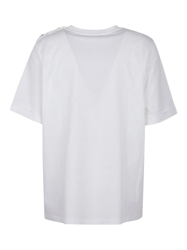 Balmain: t-shirts online - Print T-Shirt