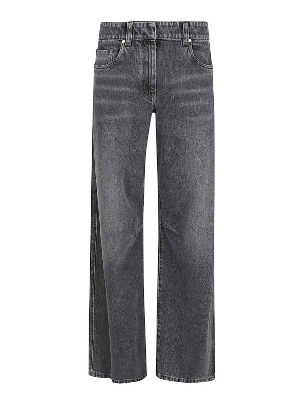 BRUNELLO CUCINELLI: ストレートジーンズ - ストレートジーンズ - ブルー