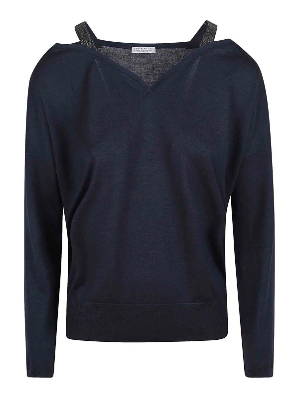 BRUNELLO CUCINELLI: トップス＆タンクトップ - トップ/タンクトップ - ブルー