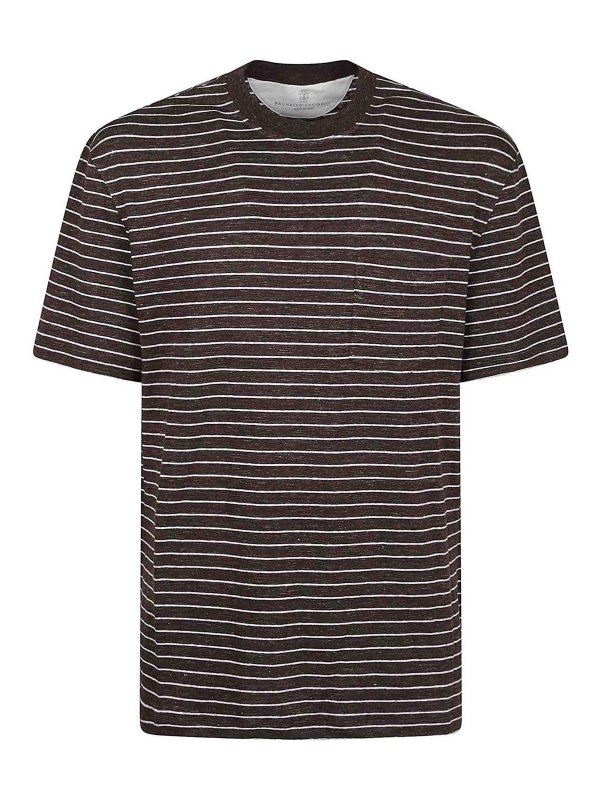 BRUNELLO CUCINELLI: Camisetas - Camiseta - Blanco