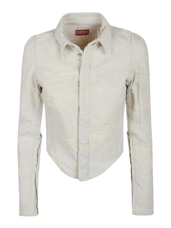 DIESEL: Chemises - Chemise - Blanc