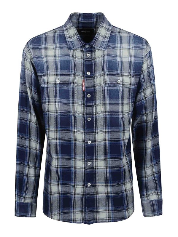 DSQUARED2: shirts - Cotton shirt Check