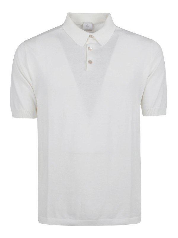 ELEVENTY: Poloshirts - Poloshirt - Weiß