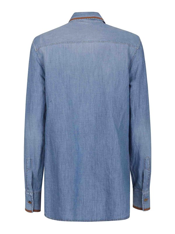 ERMANNO SCERVINO: Camisas online - Camisa - Azul