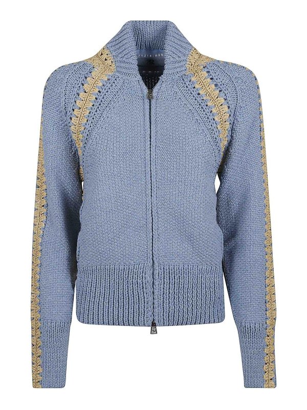 ERMANNO SCERVINO: ボンバージャケット - ボンバージャケット - ライトブルー