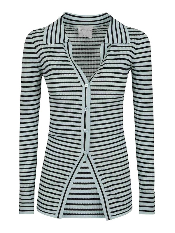 FORTE FORTE: Cardigans - Cardigan - Bleu